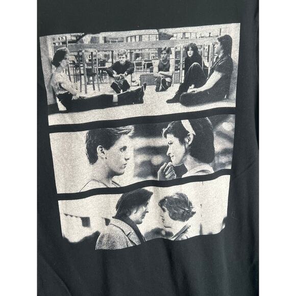 Mondo Tees Breakfast Club Limited Edition Print 1980s Y2K Casual Sz Large - Picture 8 of 8